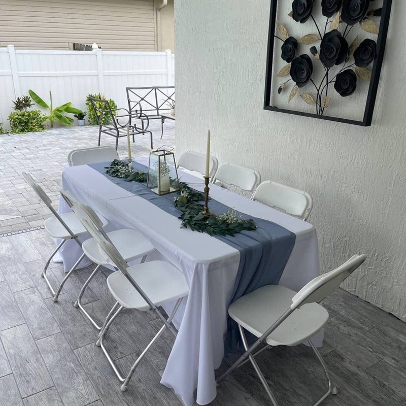 Trimgrace 6 Pack 6.5 Feet Artificial Eucalyptus Garland with Willow Leaves Faux Greenery Garland for Wedding Fireplace Party Home Table Runner Arch Decor - Image 4